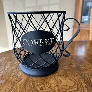 Black Metal Coffee Pod Holder